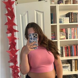 Pink Crop Top